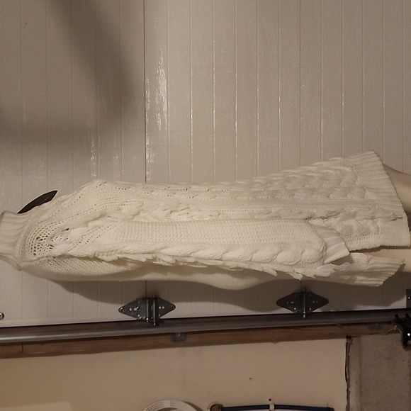 FARM RIO FRINGED CABLE KNIT  MIDI DRESS SIZE S - Picture 8 of 8